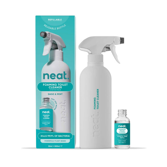 neat. Cleaning Detergents Neat Foaming Toilet Cleaner Starter Pack - 500ml - Sage & Mint