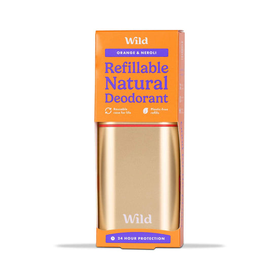 Wild Deodorant Wild Coral Case and Orange & Neroli Natural Deodorant Starter Pack 40g