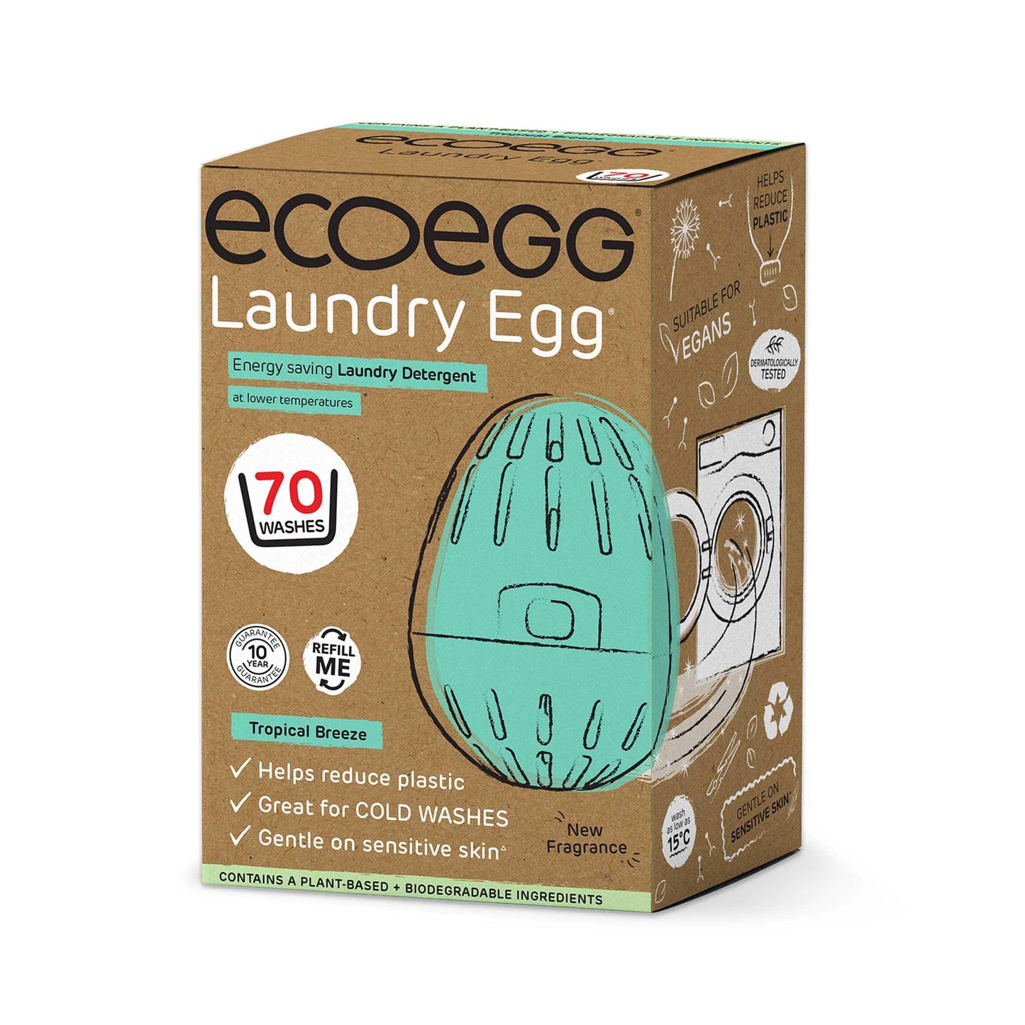 Eco Egg Laundry Eco Egg - Laundry Egg - 70 Washes -  Tropical Breeze
