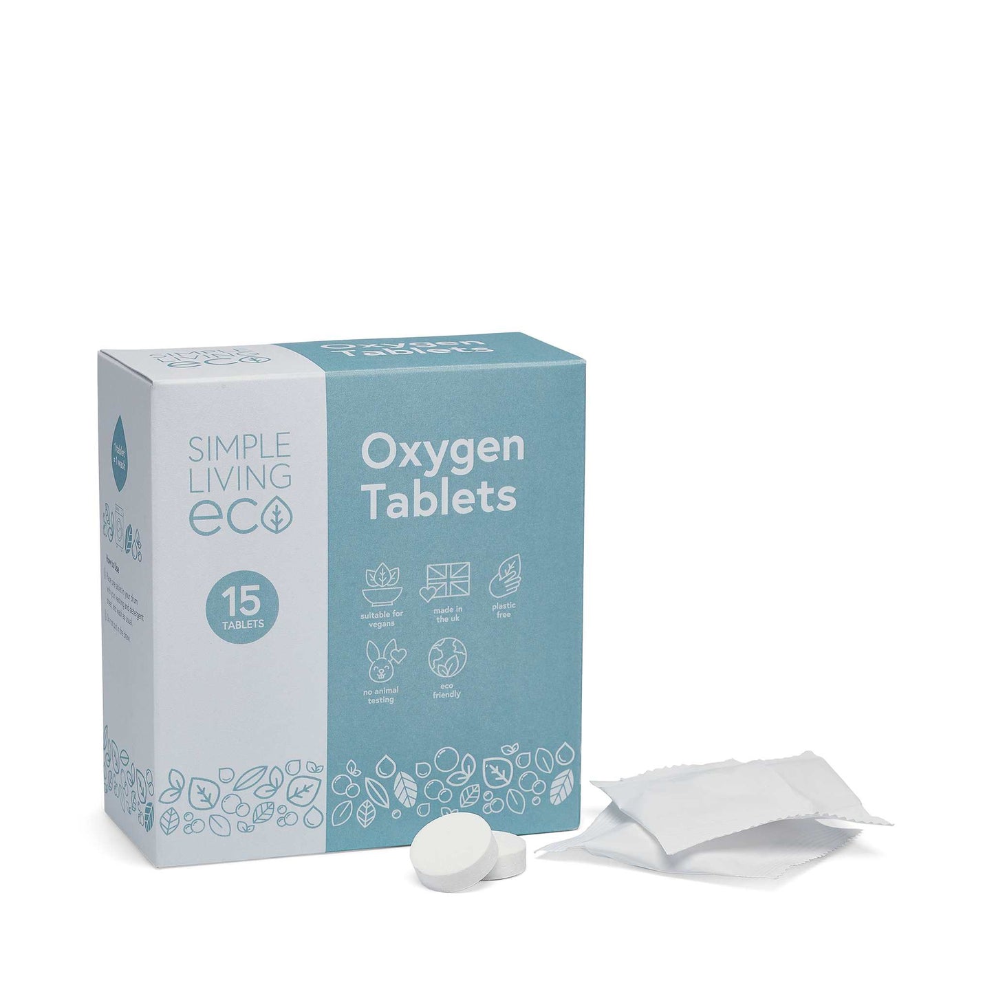 Simple Living Eco Laundry Oxygen Whitening Laundry Tablets – Pack 15 - Simple Living Eco