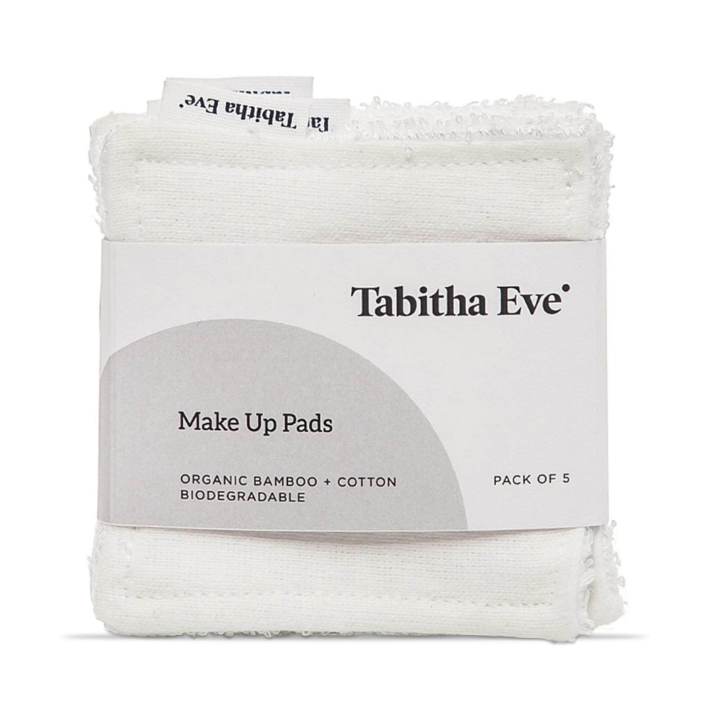 Tabitha Eve Make Up Soft White Tabitha Eve - Reusable Bamboo & Cotton Make Up Pads - Set of 3