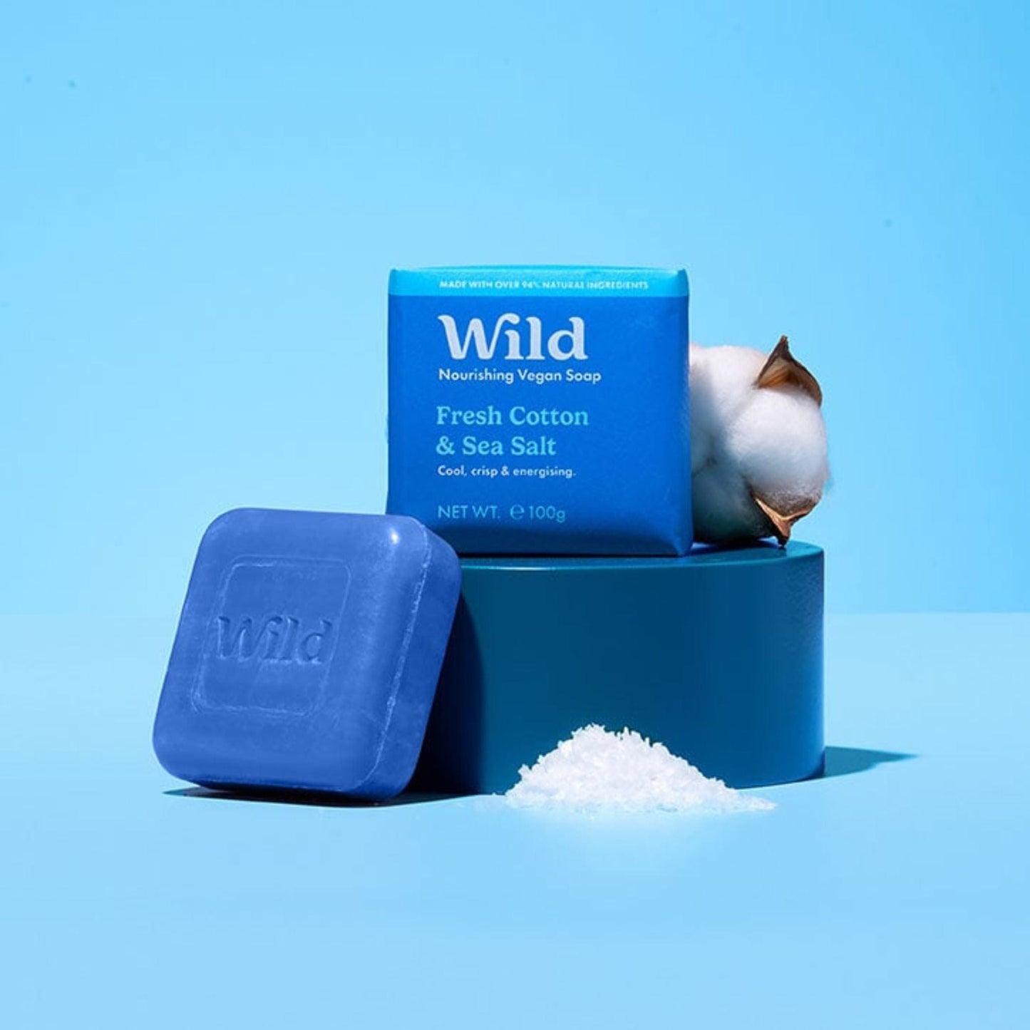 Wild Soap Wild Fresh Cotton & Sea Salt Soap Bar - 100g