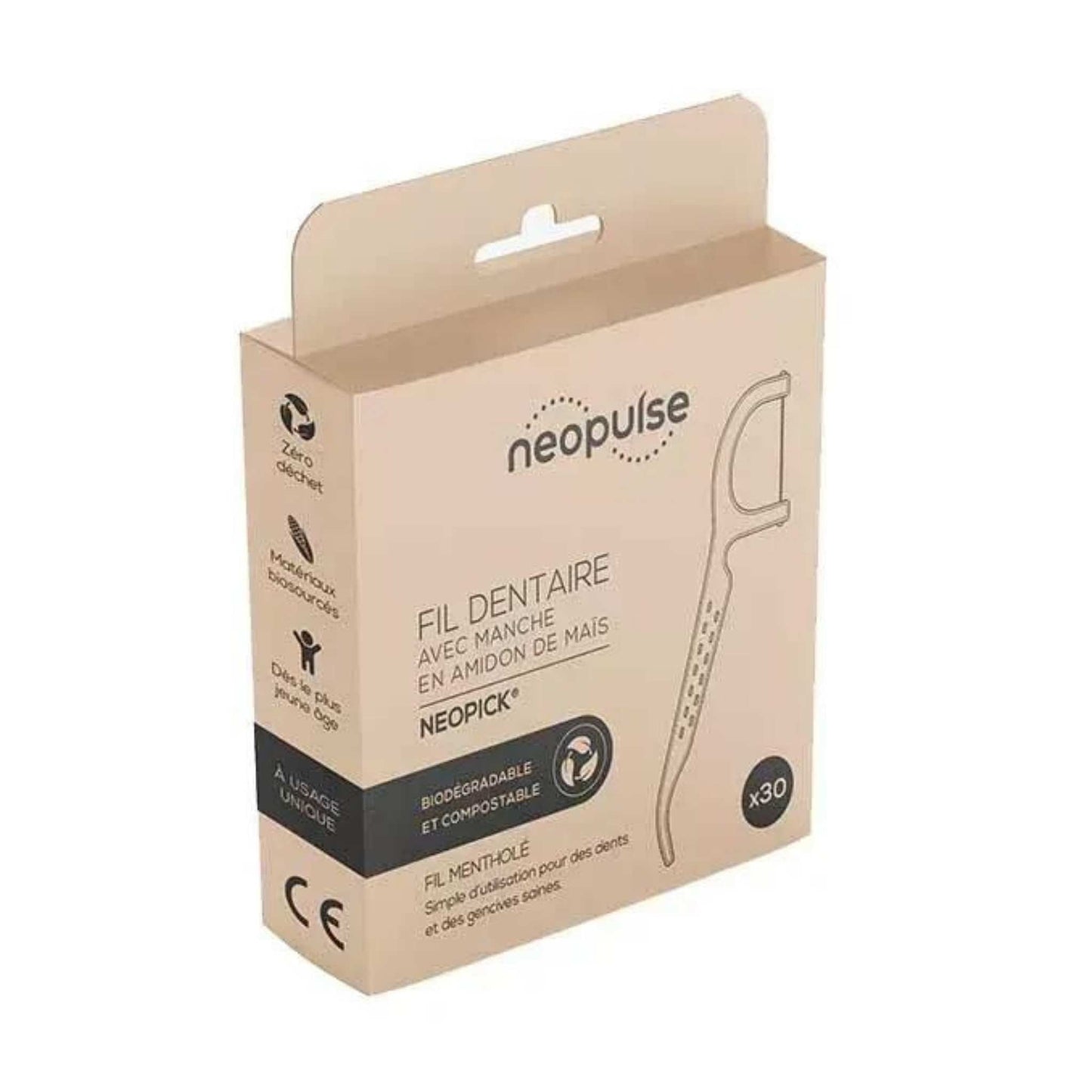 MyMouth Toothbrushes Dental Floss With Biodegradable Handle - 30 pack - NEOPICK