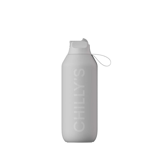 Chilly's Water Bottles 500ml Chilly's Series 2 Insulated Flip Sports Bottle - Granite Grey