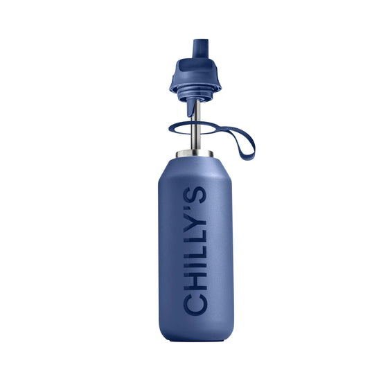 Chilly's Water Bottles Chilly's Series 2 Insulated Flip Sports Bottle - Whale Blue