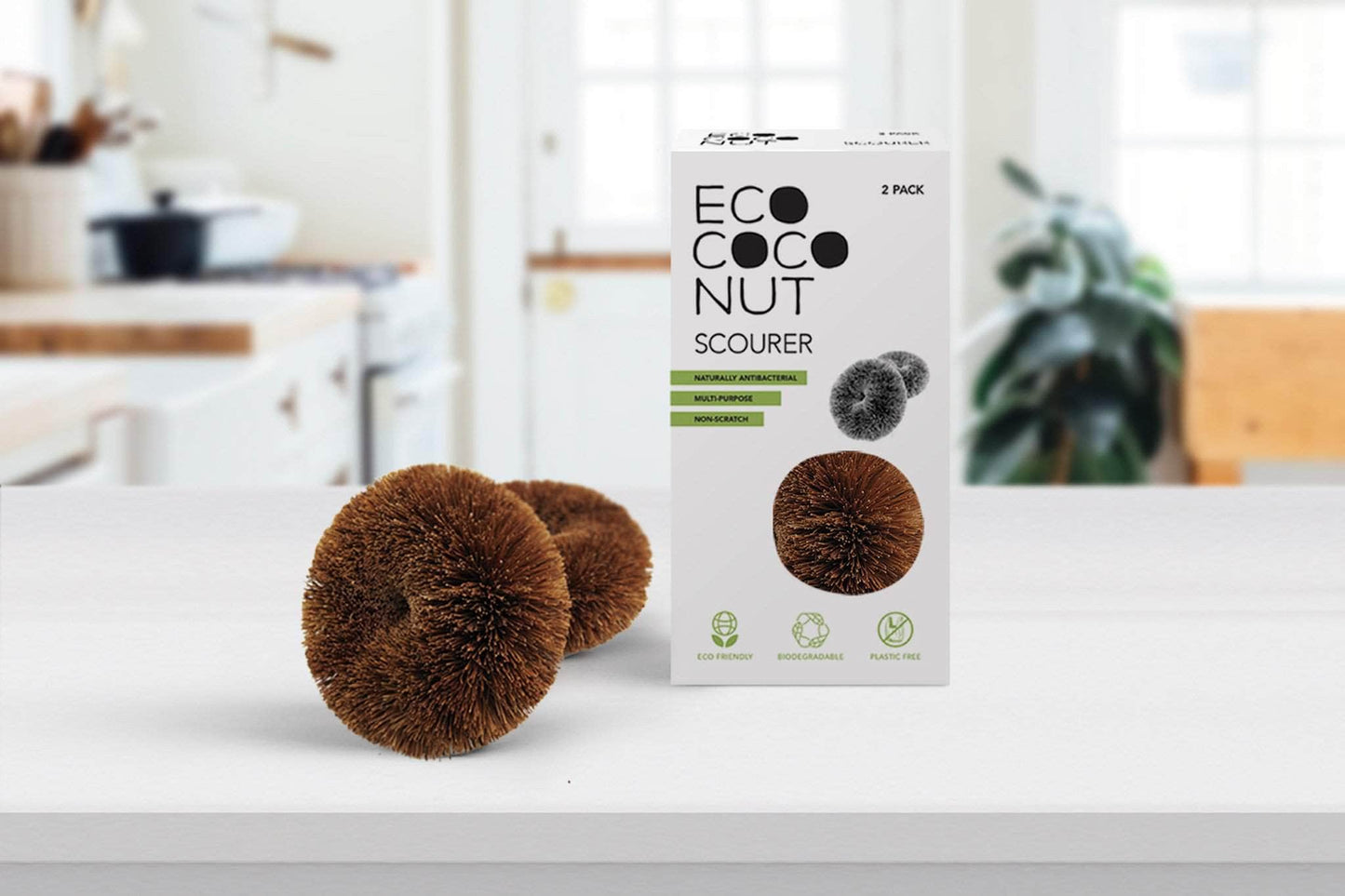 EcoCoconut Brushes EcoCoconut Scourers - Pack of 2