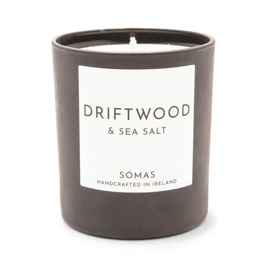 Sómas Candles Driftwood and Sea Salt Scented Luxury Soy Candle - Sómas Studio