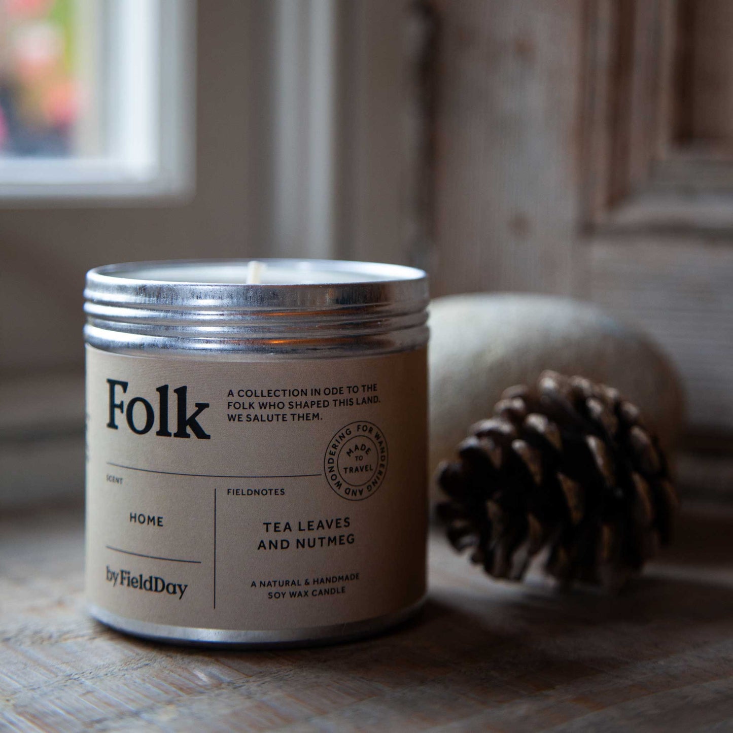 FieldDay Candles FieldDay Folk Collection Tin Candle 235g/45hrs - Home