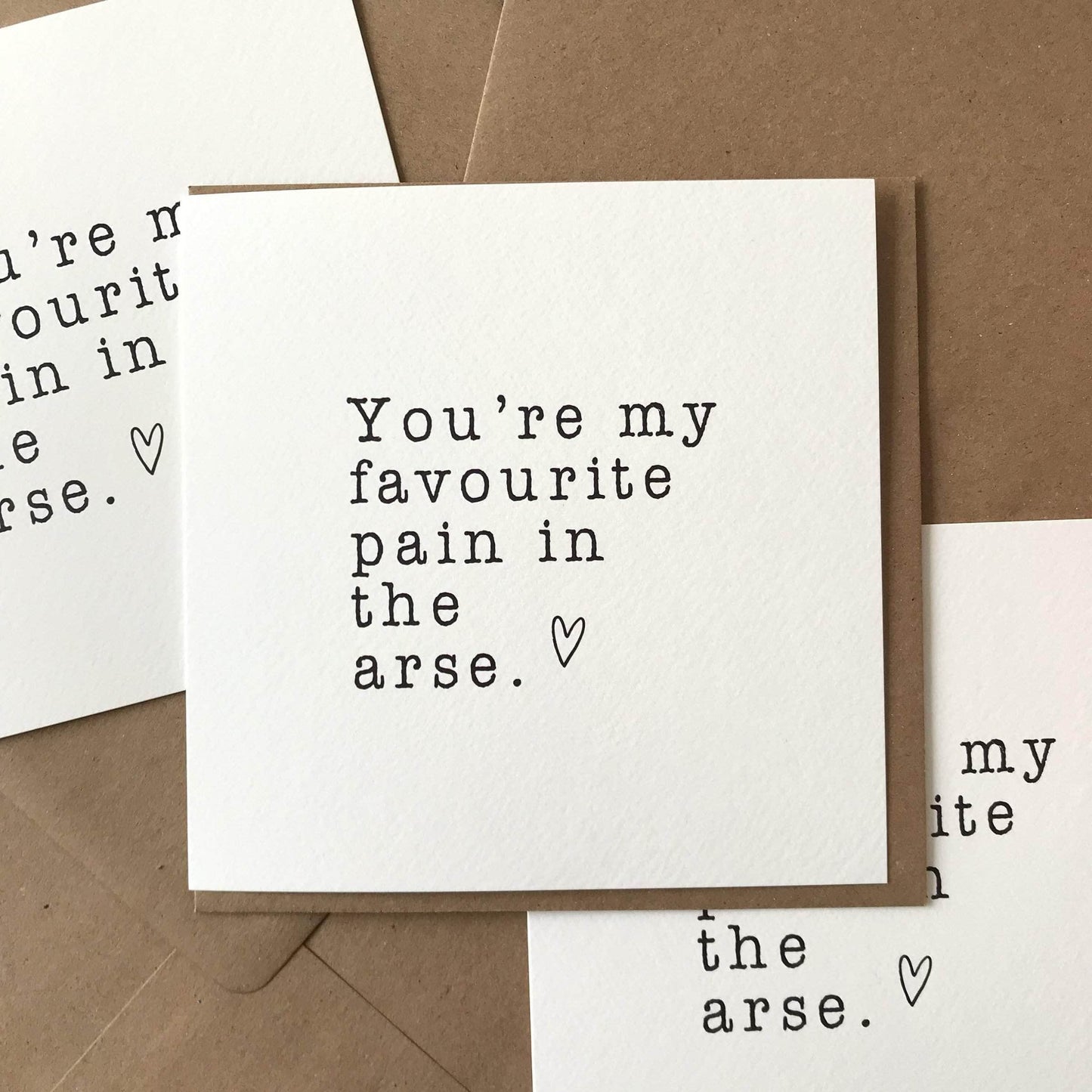 Pickled Pom Pom Cards You're My Favourite Pain in the Arse  - Pickled Pom Pom Cards