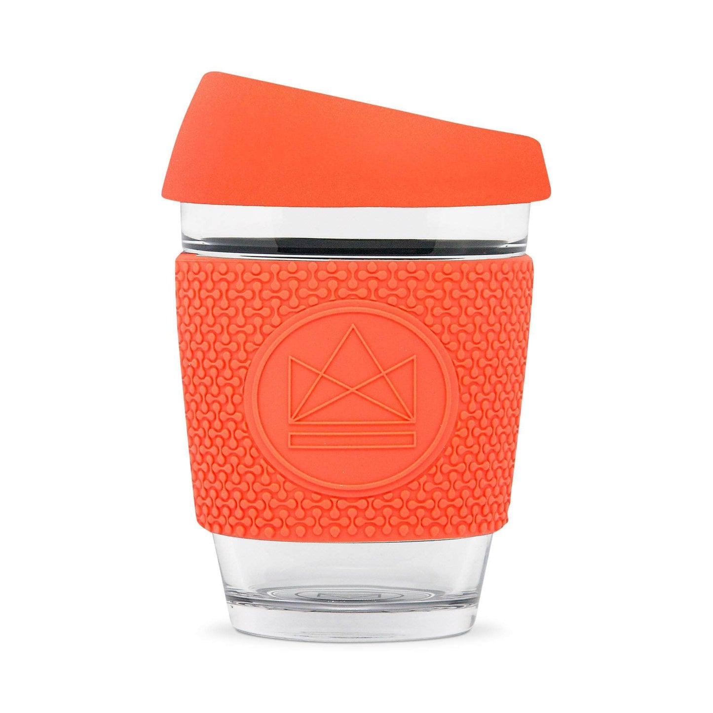 Neon Kactus Coffee Cup Neon Kactus - Glass Coffee Cups - 12oz - Dream Believer Red/Coral