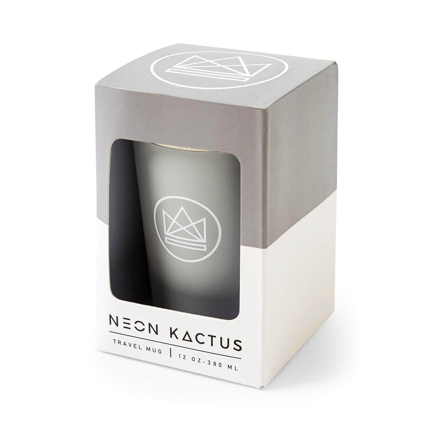 Neon Kactus Coffee Cup Stainless Steel Insulated Coffee Cup - 12oz - Forever Young Grey