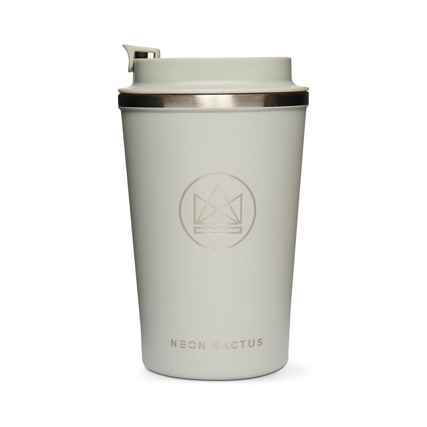 Neon Kactus Coffee Cup Stainless Steel Insulated Coffee Cup - 12oz - Forever Young Grey