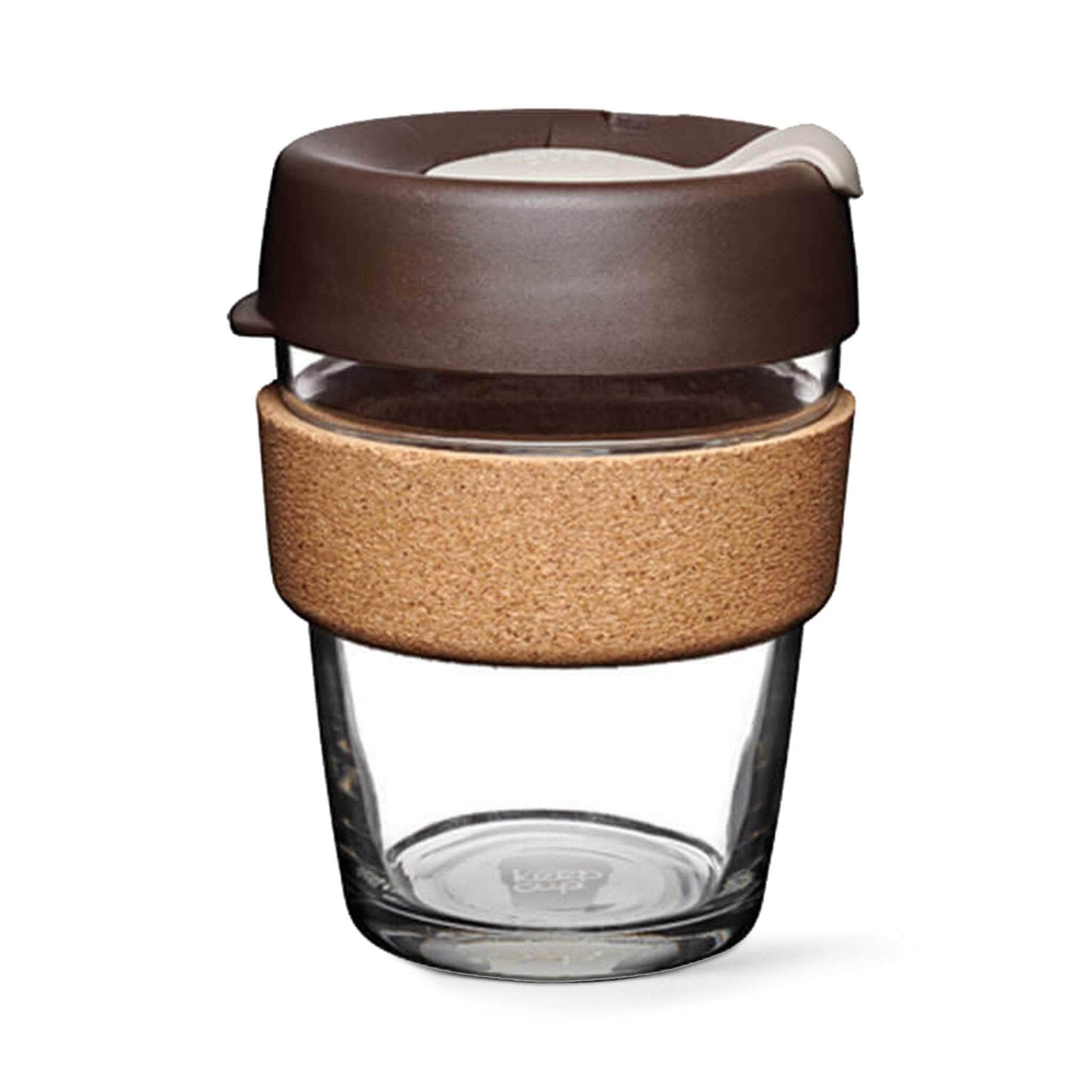 Keepcup Brew Cork Coffee Cups Keepcup Brew 12oz Glass Coffee Cup With Cork Band - Almond