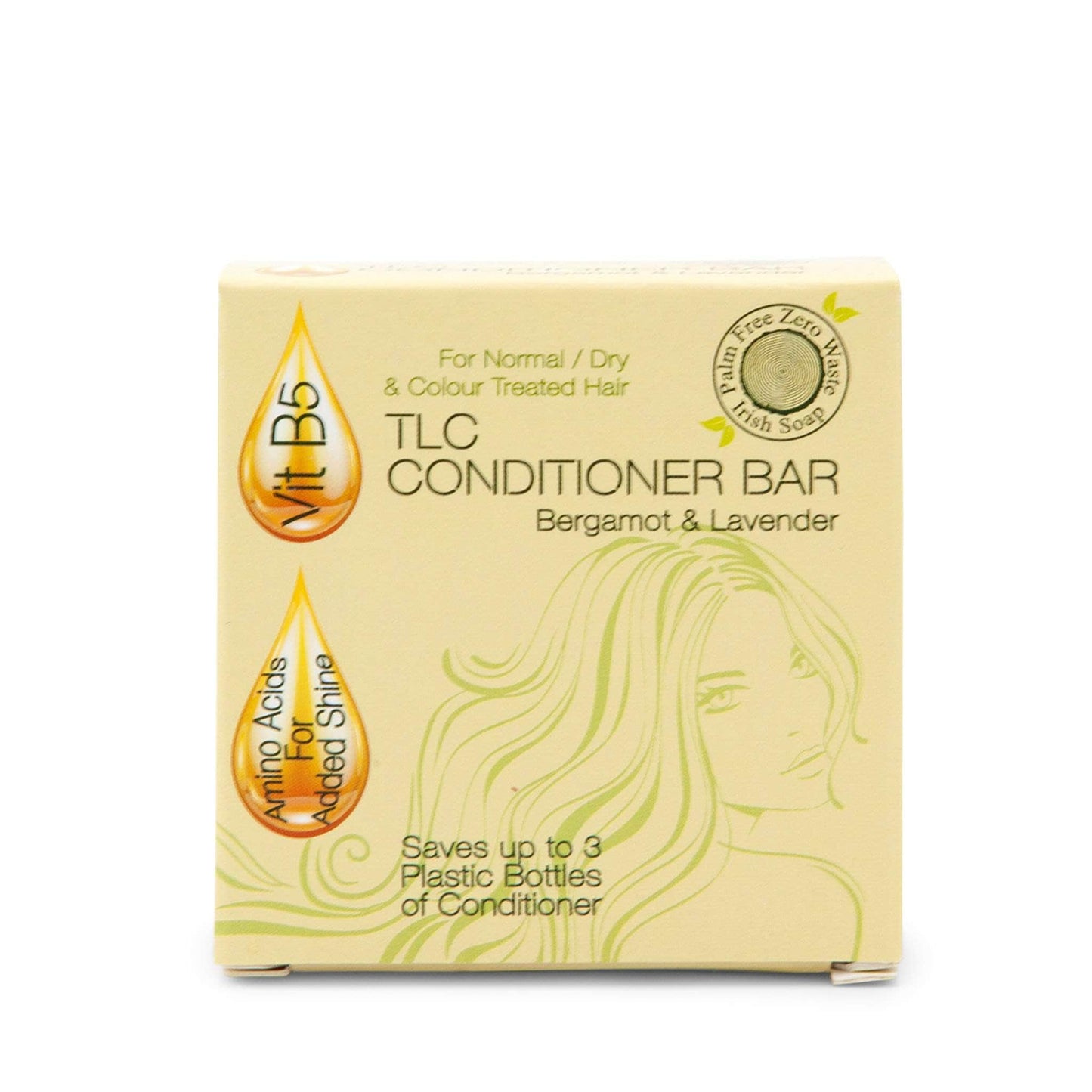 Palm Free Irish Soap Conditioner Silky Soft TLC Conditioner Bar - Bergamot & Lavender