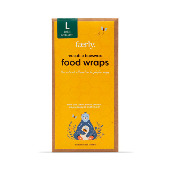 Faerly Food Wrap Beeswax Reusable Food Wraps - Single Large Wrap