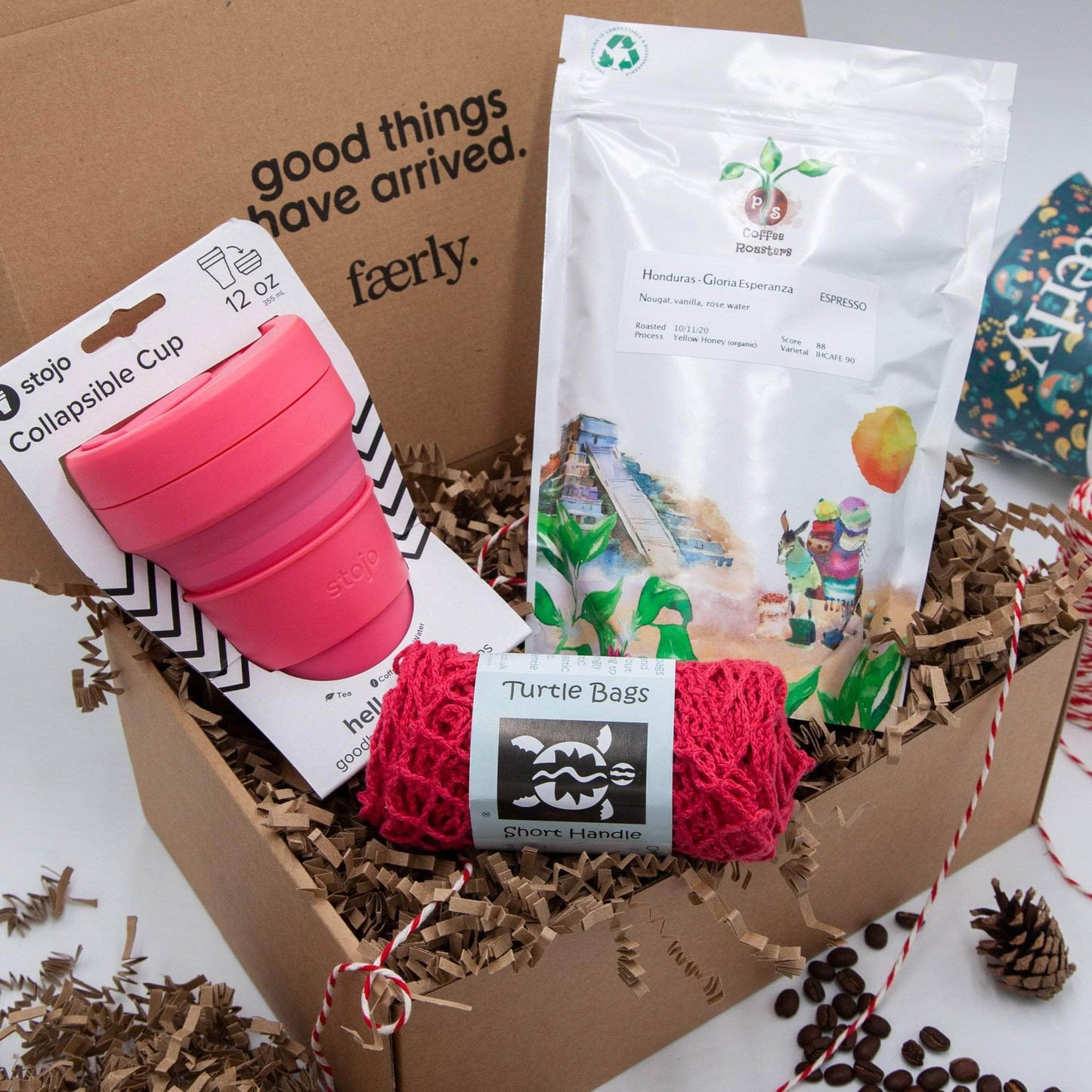 Faerly Gift Box Coral Pink Coffee Lovers Gift Box