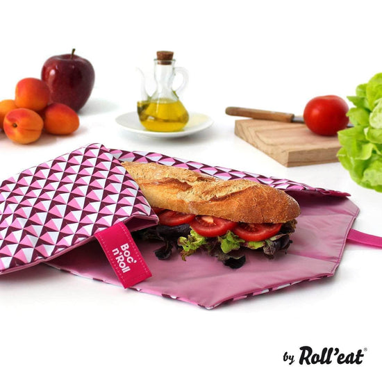 Roll N Eat Lunchboxes Pink Roll N Eat - Boc N' Roll Tiles - Mixed Colours