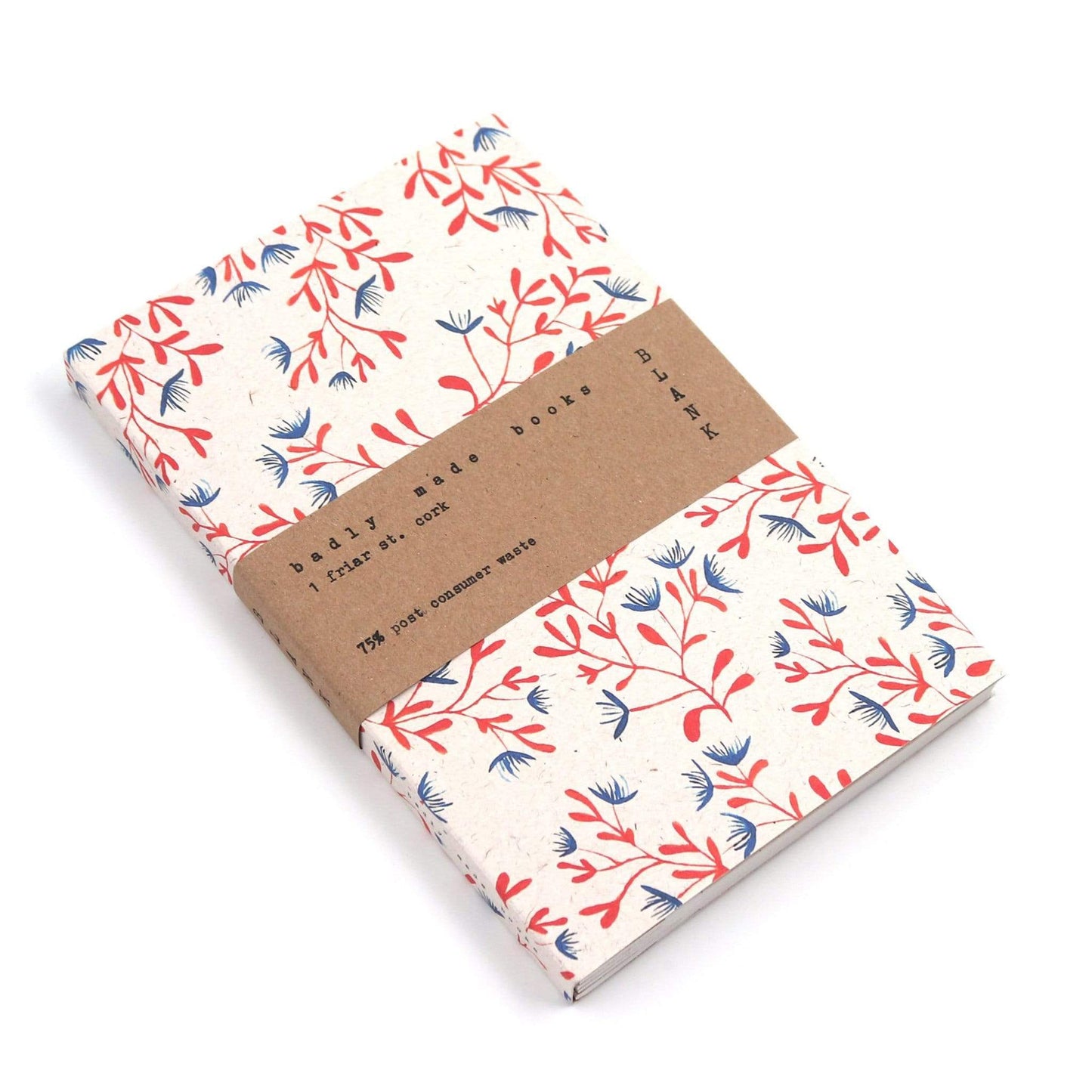 Badly Made Books Notebooks & Notepads A5 100% Recycled Notebook - Vines- Badly Made Books