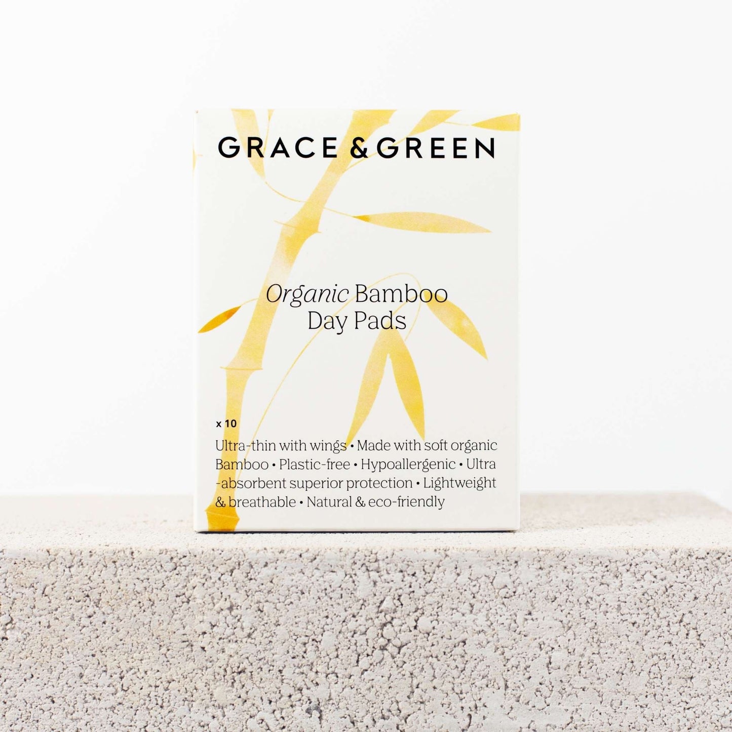 Organic Bamboo Pads - Ultra-thin with Wings - Grace & Green