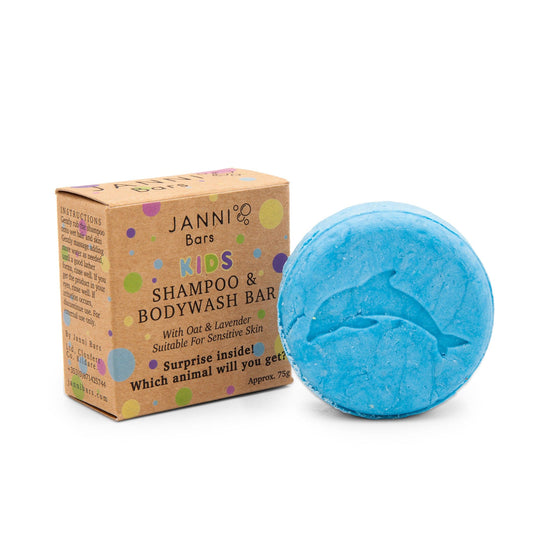 Janni Bars Shampoo Kids Shampoo & Bodywash Bar with Oats & Lavender - Janni Bars