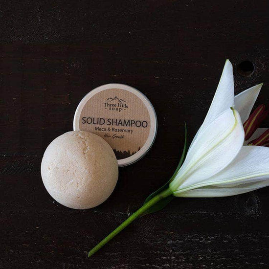 Three Hill Soaps Shampoo Three Hills - Solid Shampoo (Refill) for Hair Growth - Maca & Rosemary