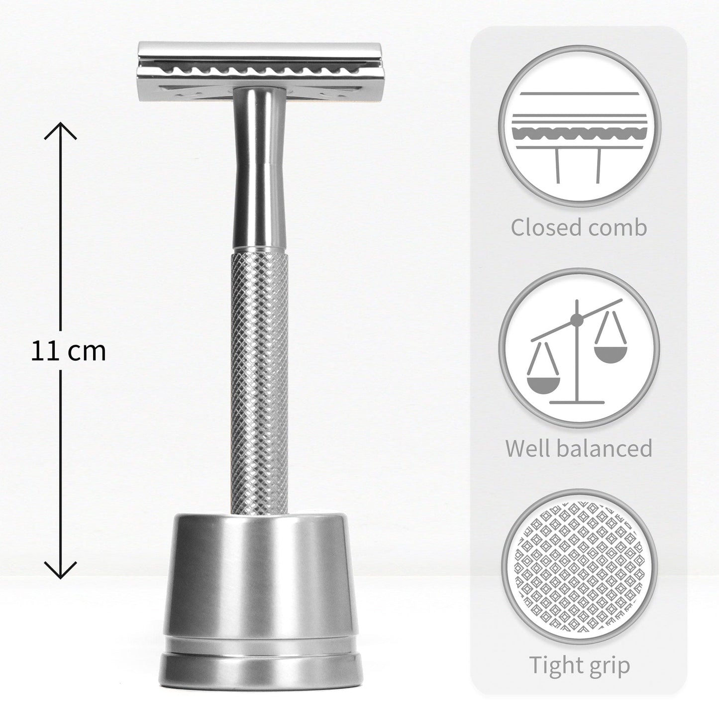 Bambaw Shaving Accessories Bambaw Stainless Steel Safety Razor + Stand