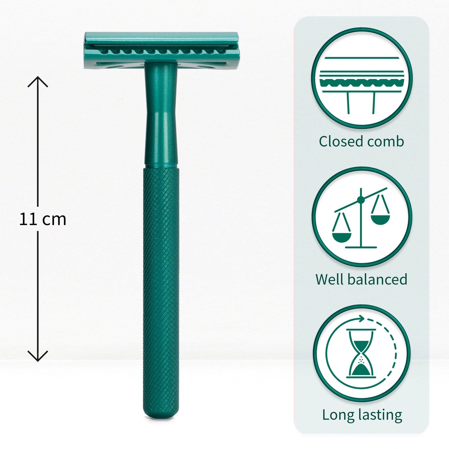 Bambaw Shaving Accessories Sea Green Bambaw Stainless Steel Safety Razor