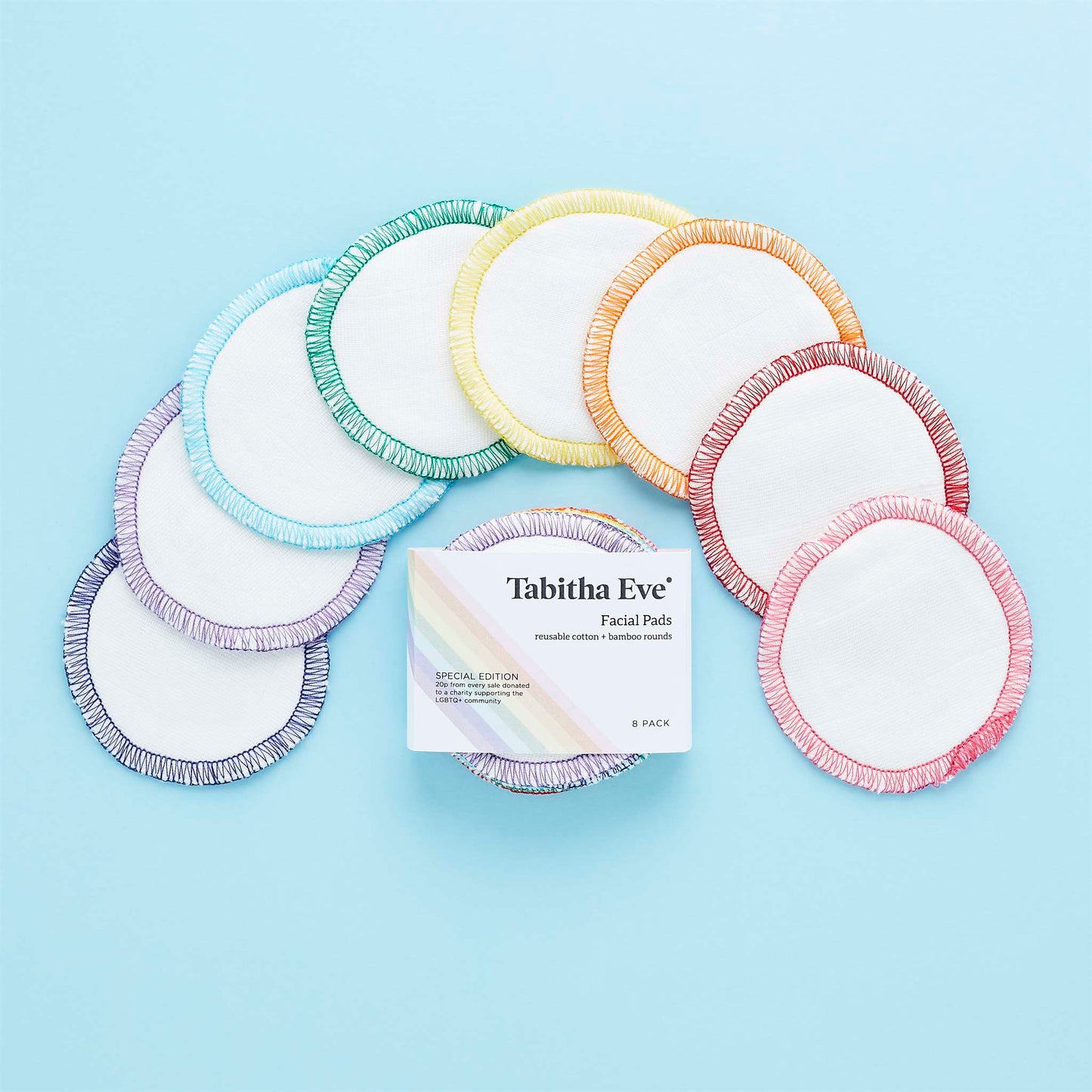 Tabitha Eve Skin Care Pride Facial Rounds - Pack of 8