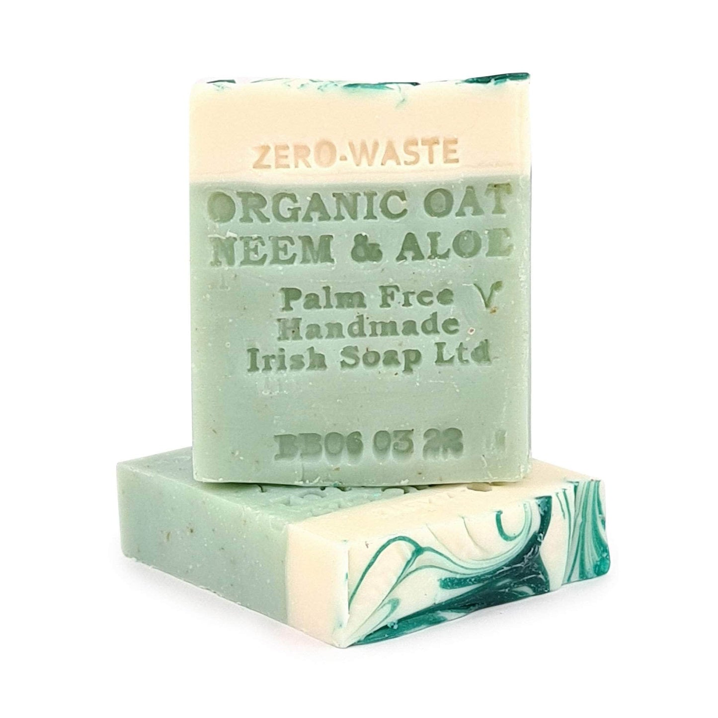 Palm Free Zero Waste Handmade Soap Bars - Organic Oatmeal, Neem & Aloe