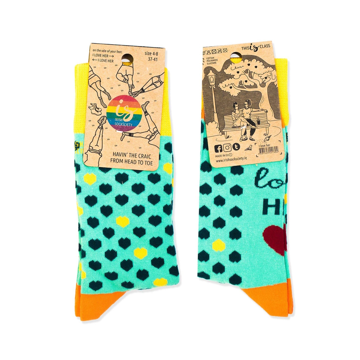 Irish Socksciety Socks Love is Love Girls - 2 pairs - Irish Socksciety