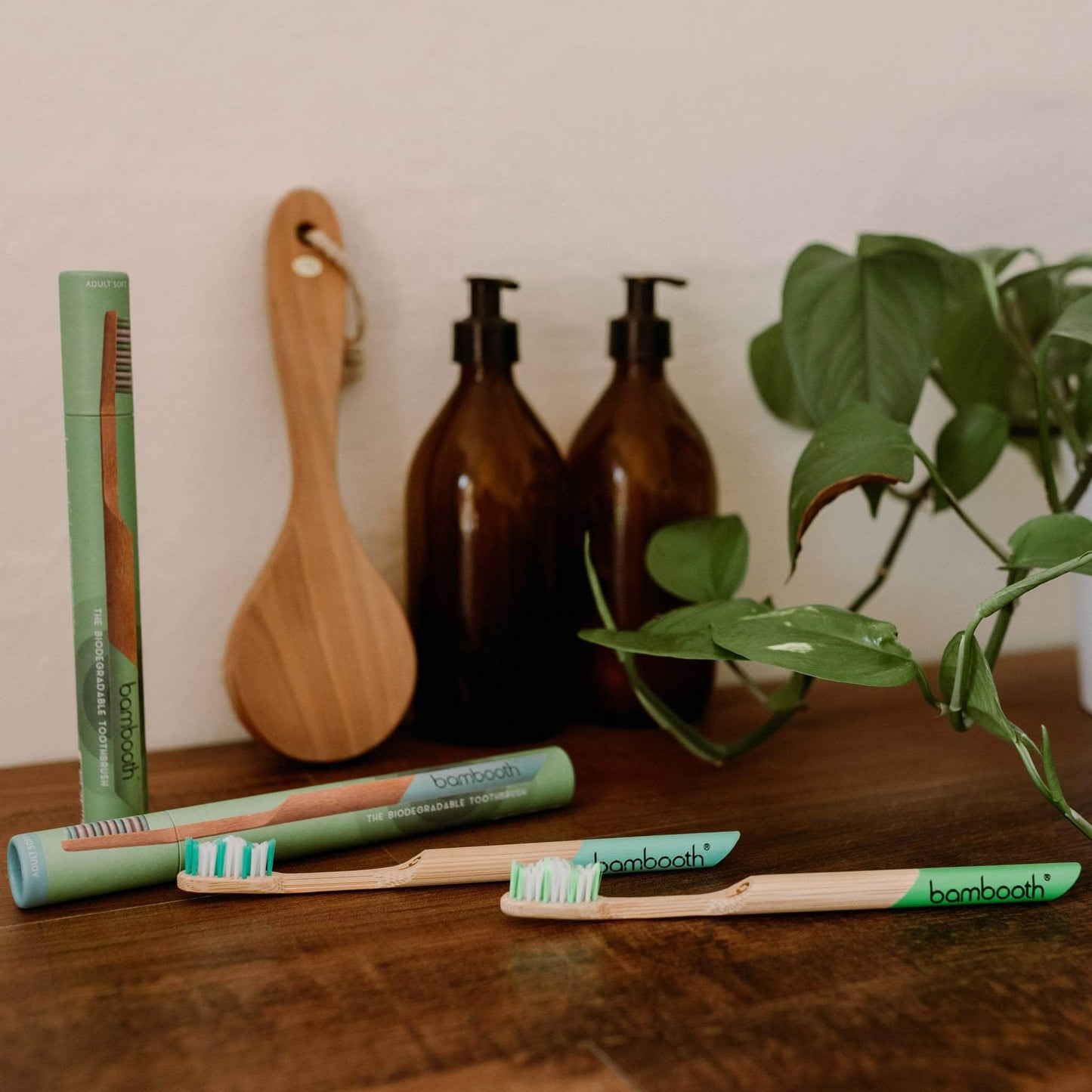 Bambooth Toothbrush Bamboo Toothbrush Soft - Forest Green