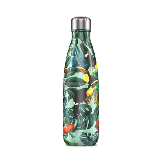 Chilly's Water Bottles Chilly's Reusable Bottle - 500ml, S/Steel,  Tropical Toucan