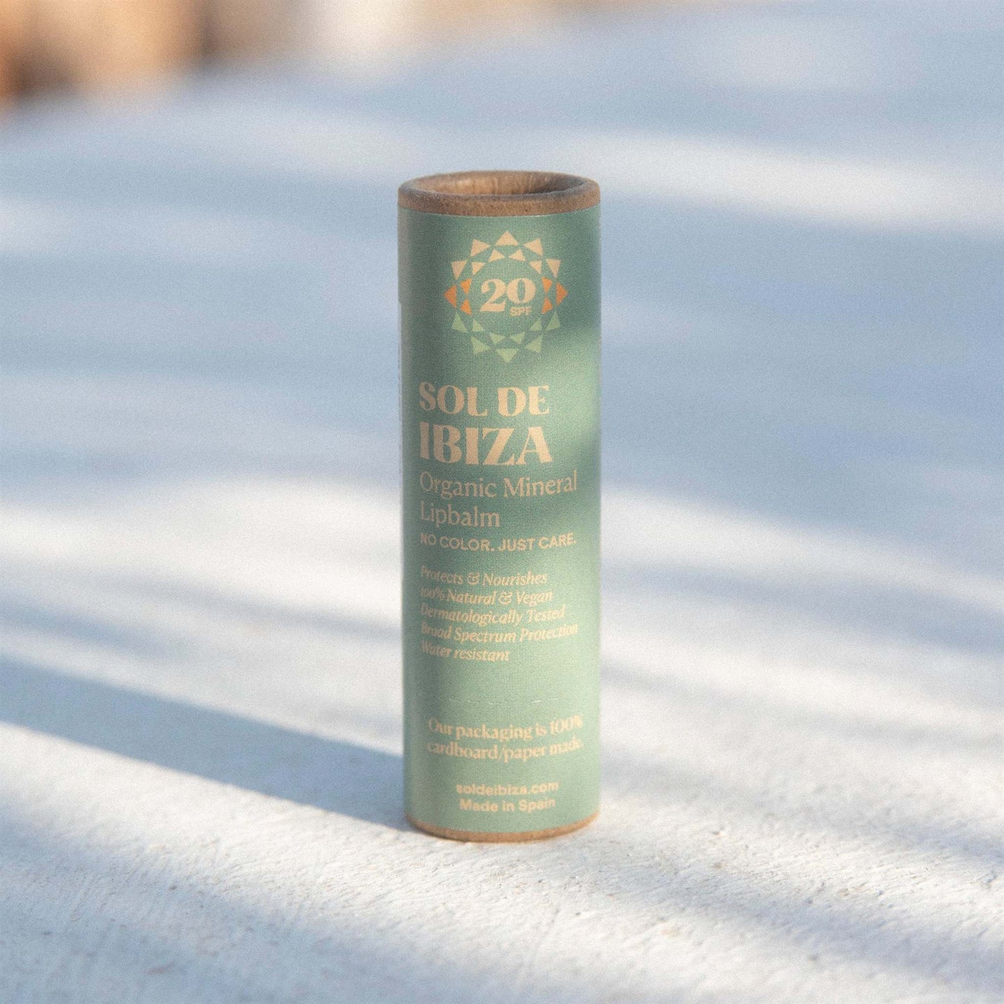 Sol de Ibiza Organic Mineral Lip Balm SPF20 - Plastic Free - 7g