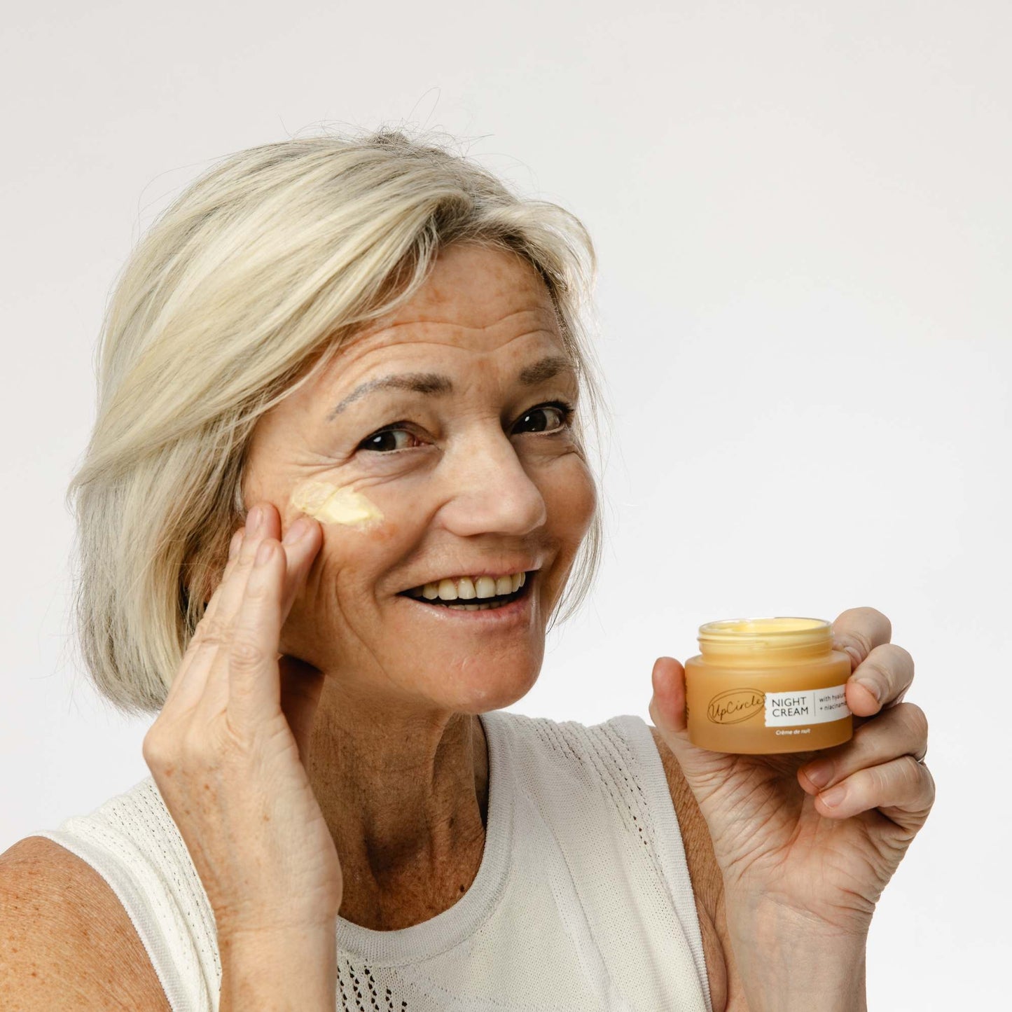 UpCircle Skincare Night Cream with Hyaluronic Acid & Niacinamide - 55ml - Upcircle Beauty
