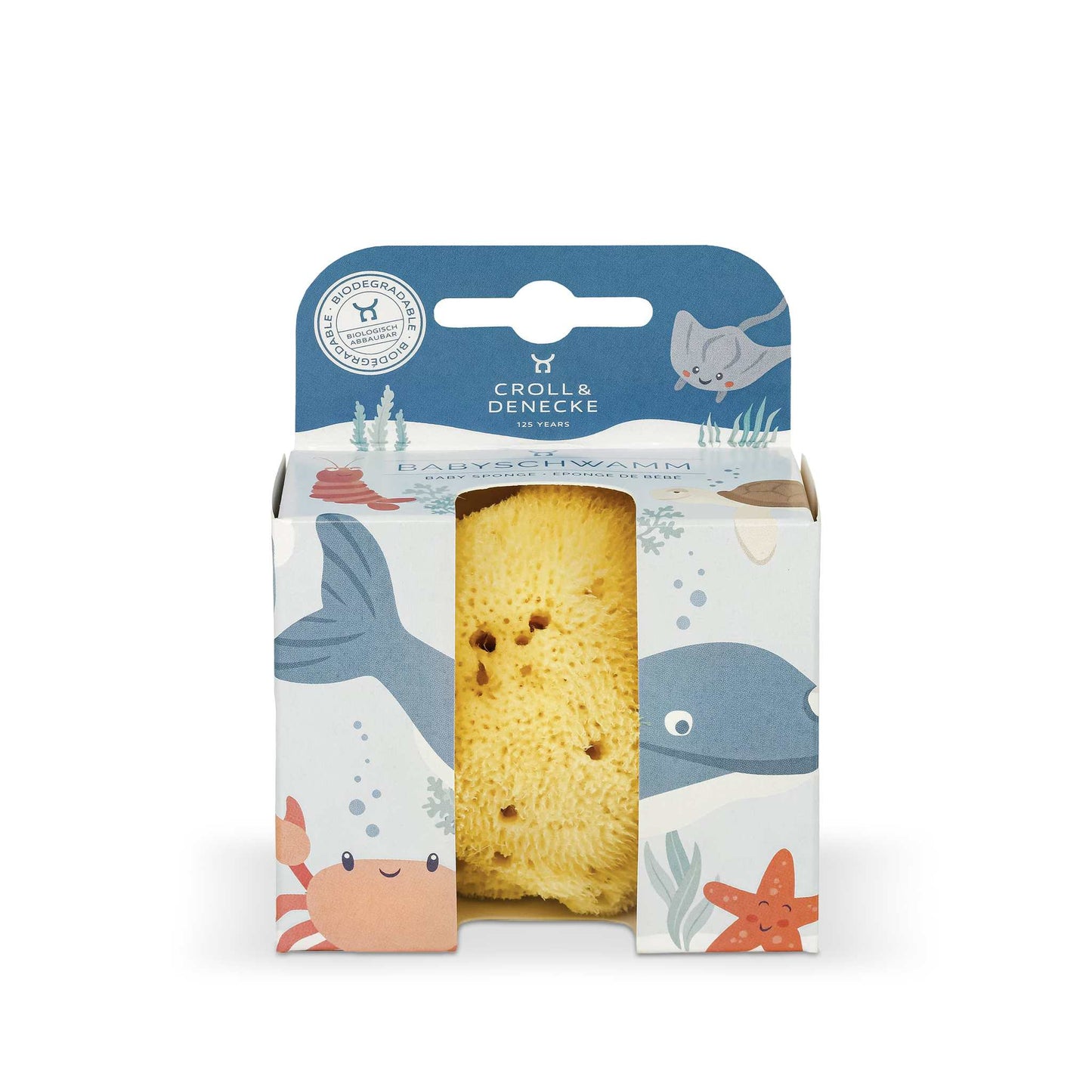 Croll & Denecke Baby Croll & Denecke – Natural Sponge for Babies – Mediterranean & Biodegradable – 10.5cm