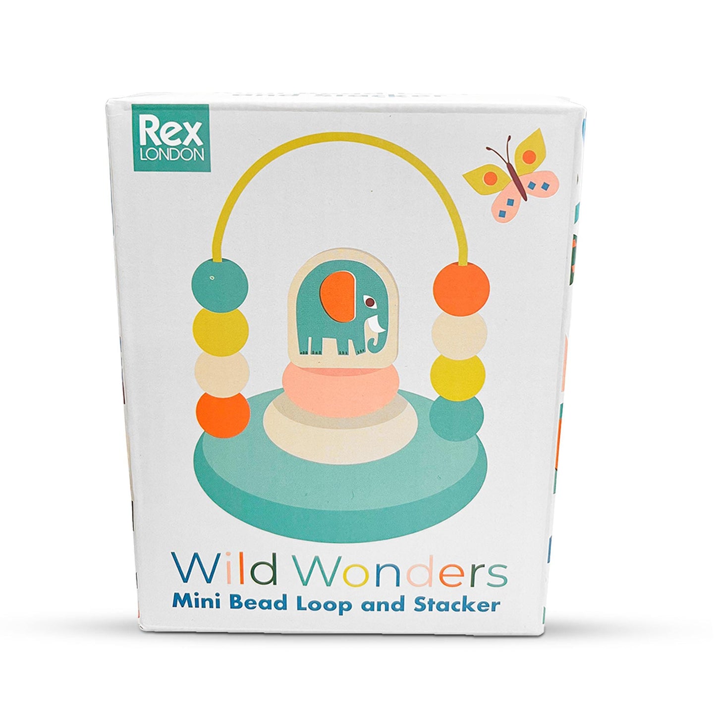 Rex Baby Toys & Activity Equipment Wooden Bead Loop and Stacker Toy - Wild Wonders - Mini - Rex London