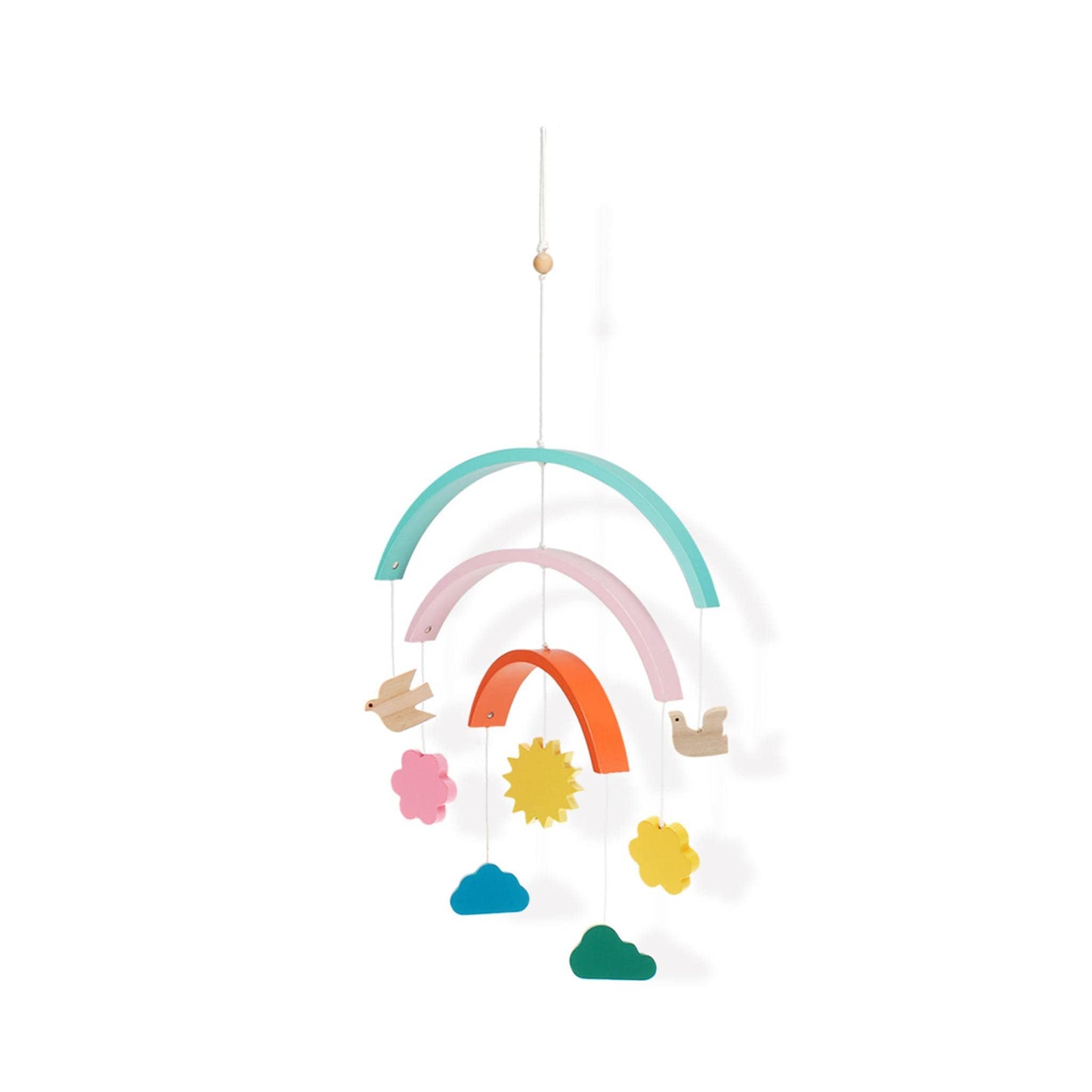 Rex Baby Toys & Activity Equipment Wooden Rainbow Mobile - Nursery Decoration - Rex London