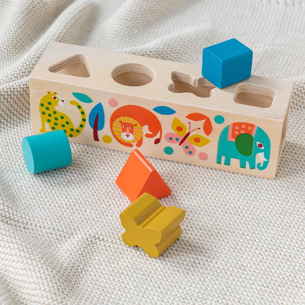 Rex Baby Toys & Activity Equipment Wooden Shape Sorter - Wild Wonders - Rex London