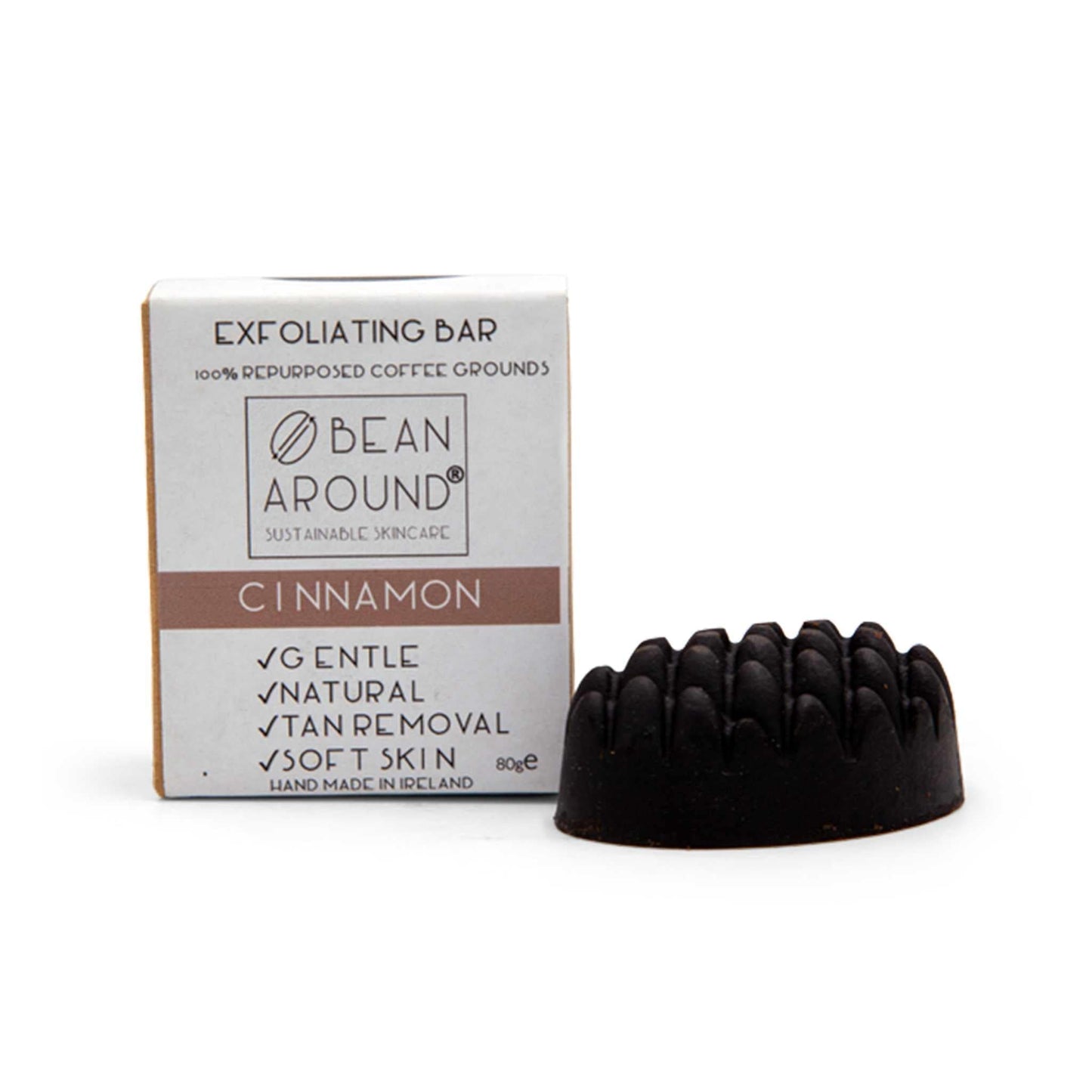 Bean Around Bar Soap Cinnamon Bean Around Exfoliating Soap Bar 80g