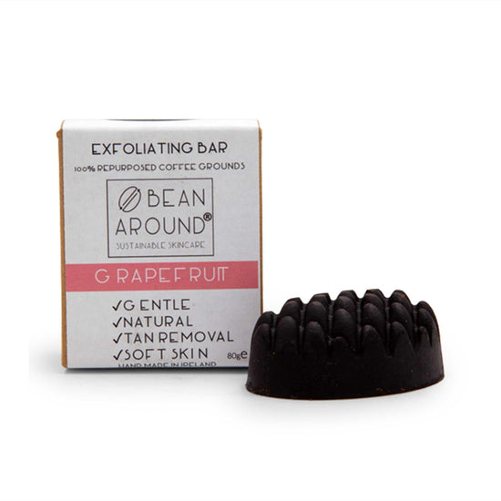 Bean Around Bar Soap Grapefruit Bean Around Exfoliating Soap Bar 80g
