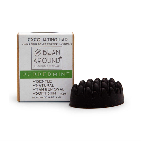 Bean Around Bar Soap Peppermint Bean Around Exfoliating Soap Bar 80g