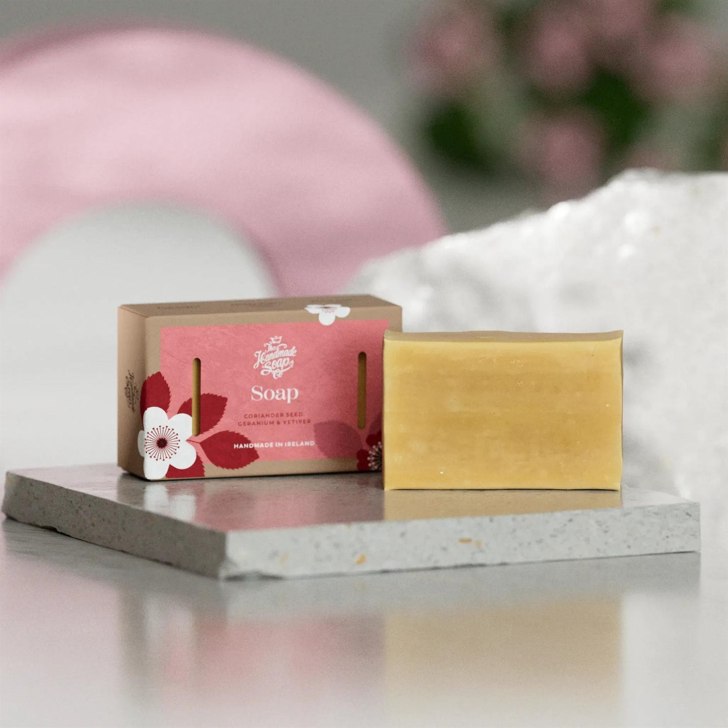 The Handmade Soap Company Bar Soap Soap Bar - Coriander Seed, Geranium & Vetiver, 140g - The Handmade Soap Company