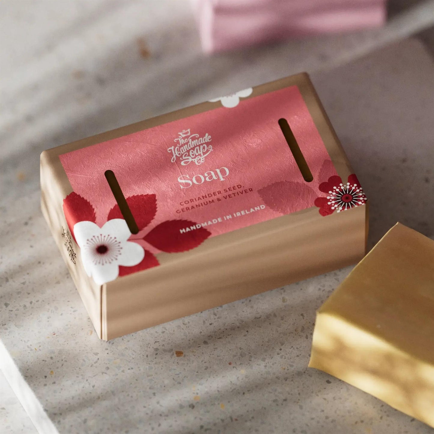 The Handmade Soap Company Bar Soap Soap Bar - Coriander Seed, Geranium & Vetiver, 140g - The Handmade Soap Company