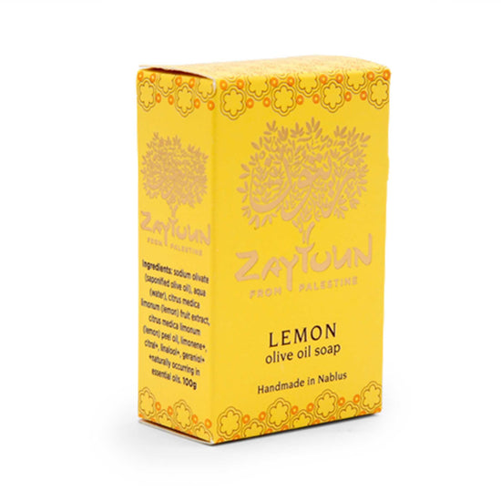 Zaytoun Bar Soap Zaytoun from Palestine - Olive Oil Soap 100g - Lemon