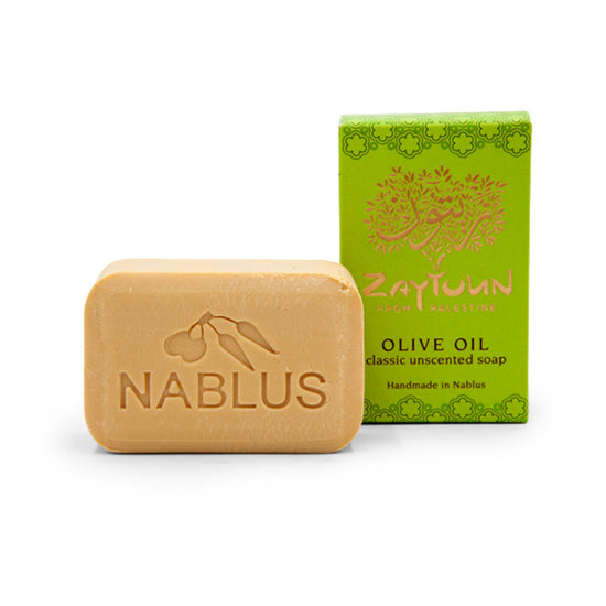 Zaytoun Bar Soap Zaytoun from Palestine - Olive Oil Soap 100g - Pure Unscented