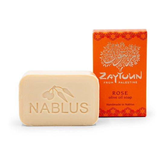 Zaytoun Bar Soap Zaytoun from Palestine - Olive Oil Soap 100g - Rose