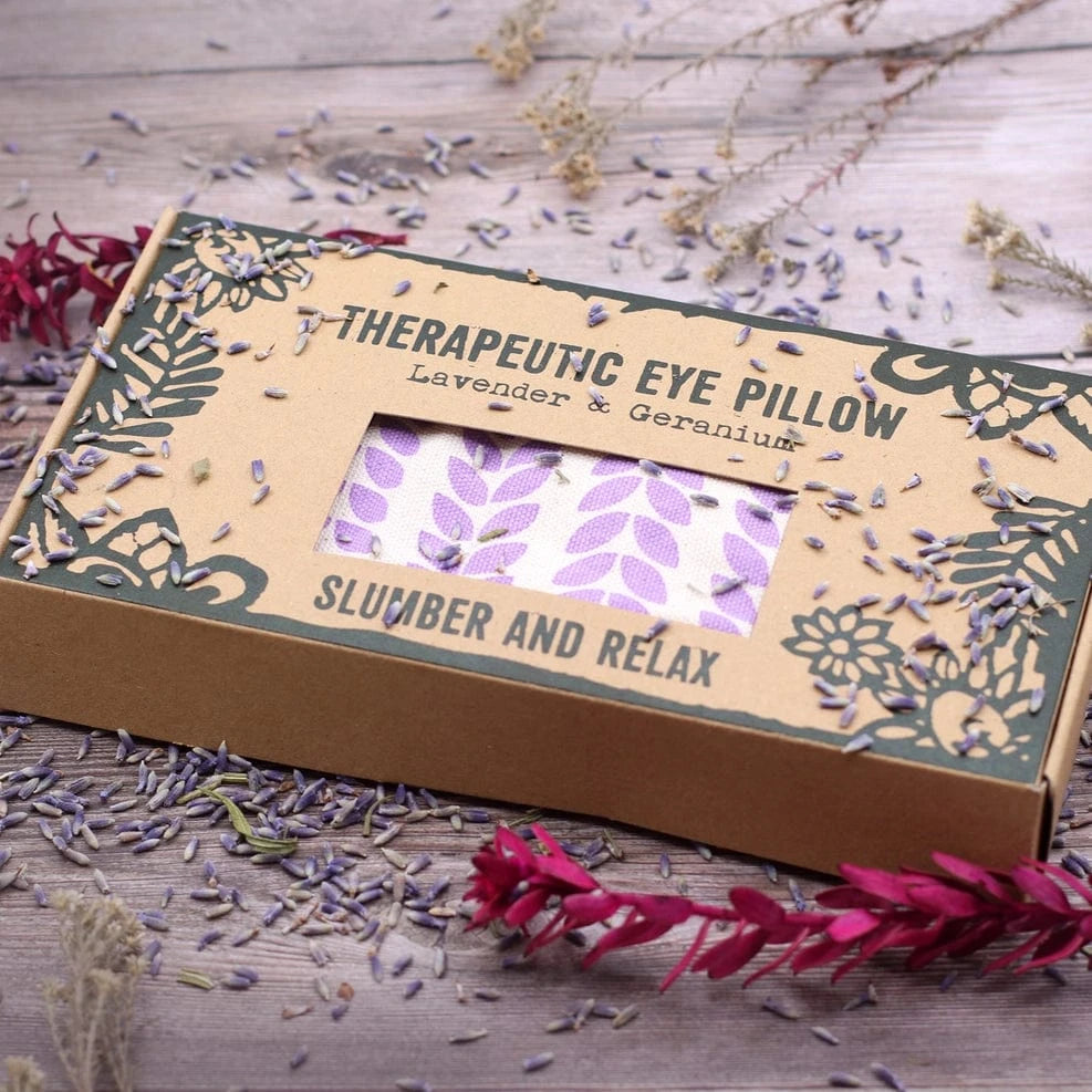 Ancient Wisdom Bath & Body Gift Sets Agnes & Cat - Eye Pillow - Yoga Wind-Down - Linen & Lavender