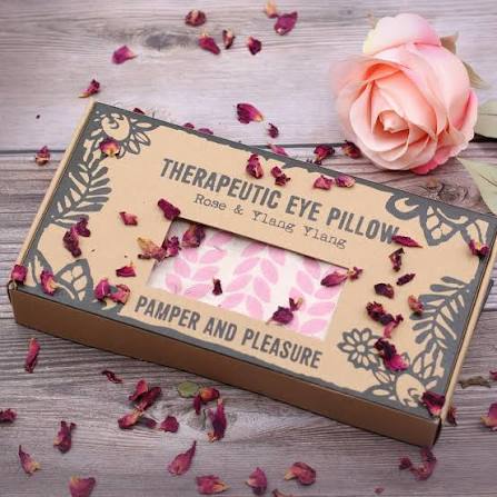 Ancient Wisdom Bath & Body Gift Sets Agnes & Cat - Linen Eye Pillow - Pamper & Pleasure - Rose & Ylang Ylang