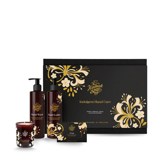 The Handmade Soap Company bath & body Hand Care Set - Sweet Orange, Frankincense & Basil - Lotion, Wash, Soap & Candle - The Handmade Soap Company