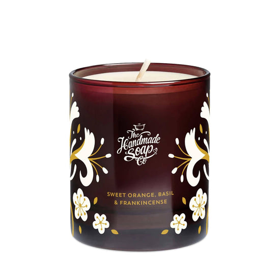 The Handmade Soap Company bath & body Signature Home Fragrance Set - Sweet Orange, Frankincense & Basil - Candle & Diffuser - The Handmade Soap Company